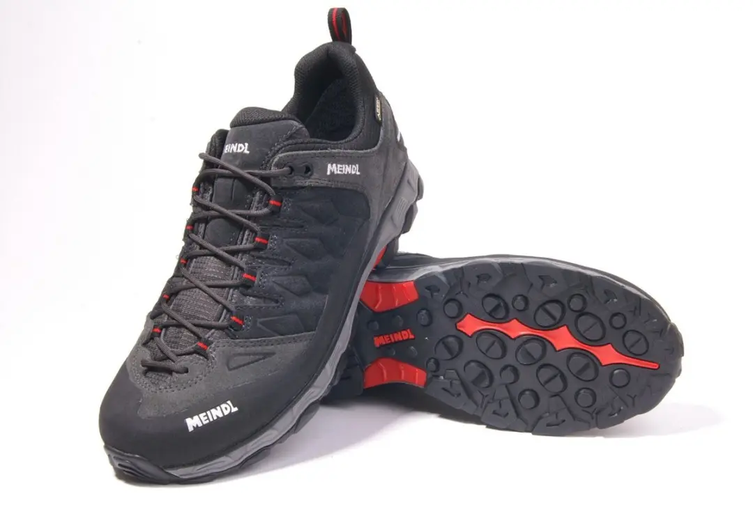 Meindl Lite Trail GTX Wandelschoen - 40 - Anthrazit/Rood - afbeelding 3 van 4
