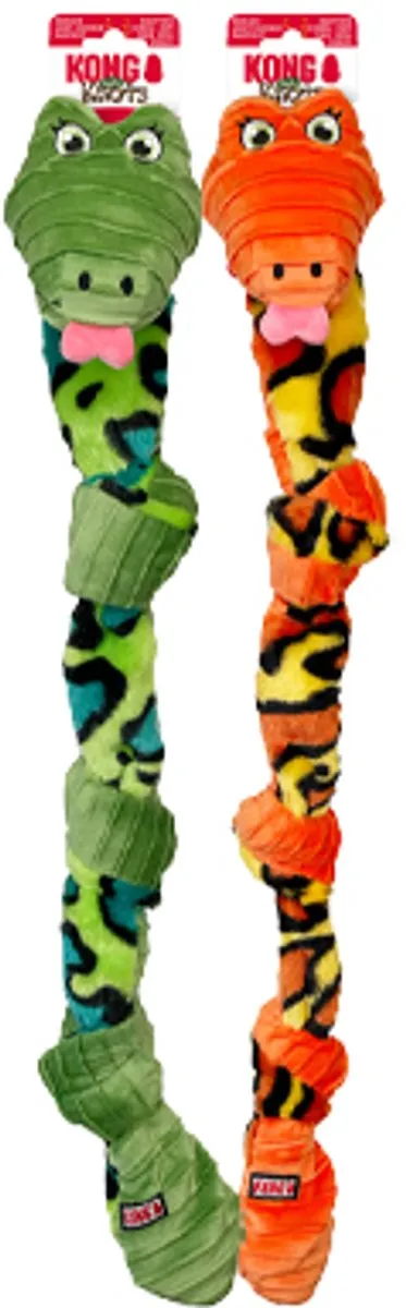 KONG Knots Snake Fun Speelgoed - Groen/Oranje