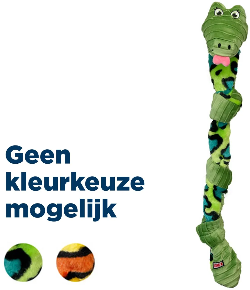 KONG Knots Snake Fun Speelgoed - Groen/Oranje