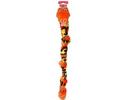KONG Knots Snake Fun Speelgoed - Groen/Oranje - afbeelding 6 van 6