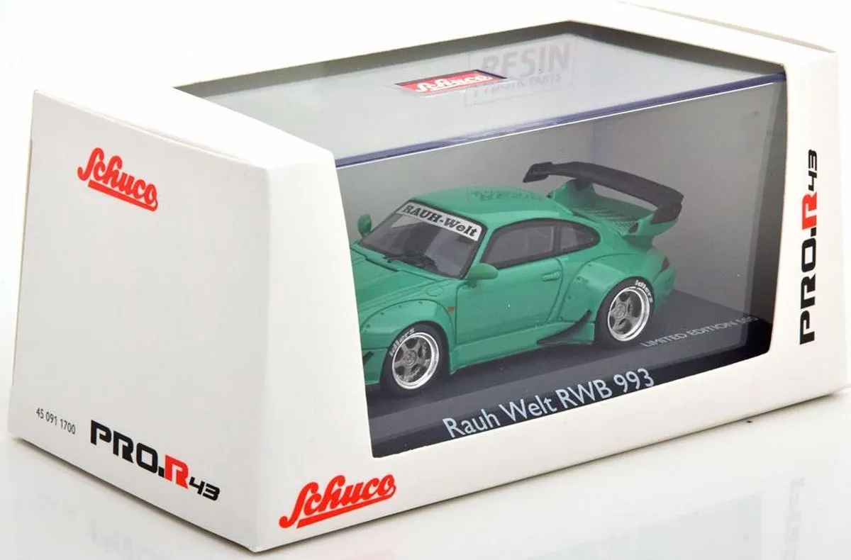 Porsche Rauh Welt RWB 993 Schuco Modelauto - Groen