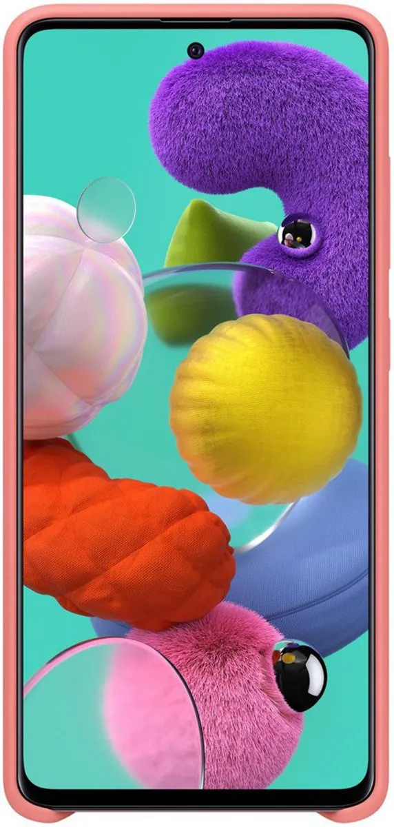 Samsung Silicone Hoesje Galaxy A51 - Roze EF-PA515TPEGEU