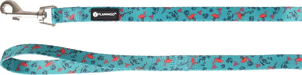 Flamingo Hond Looplijn Samar Groen 1,2m 15mm