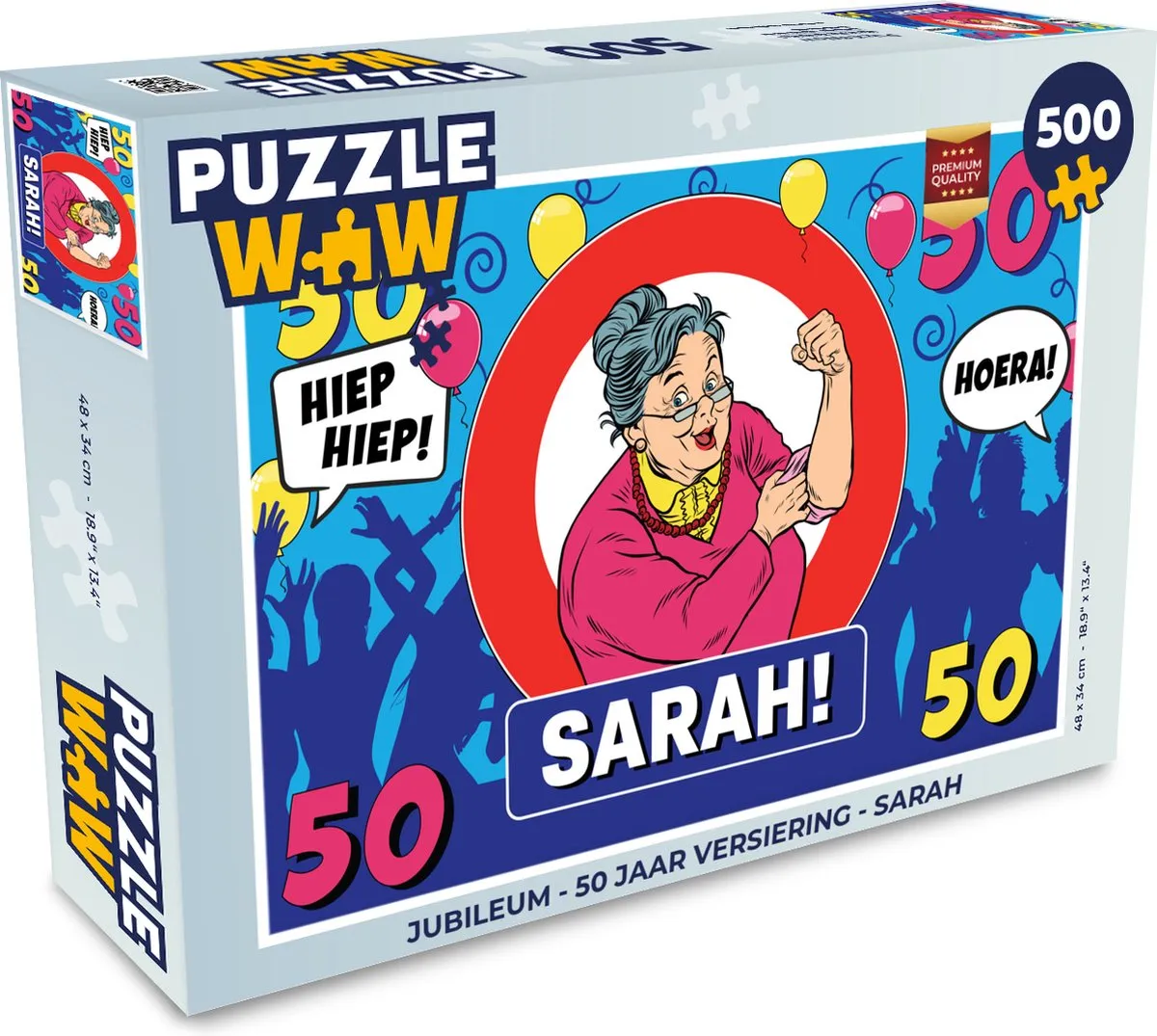 PuzzleWow Jubileum Legpuzzel Sarah 500 Stuks