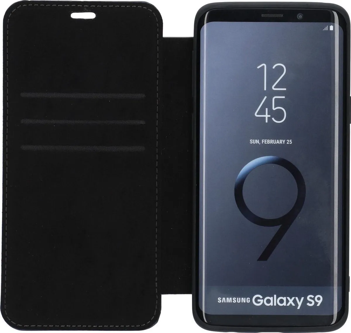 Mercedes-Benz Galaxy S9 Hoesje - Donkerblauw Leer - 2 Pasjes