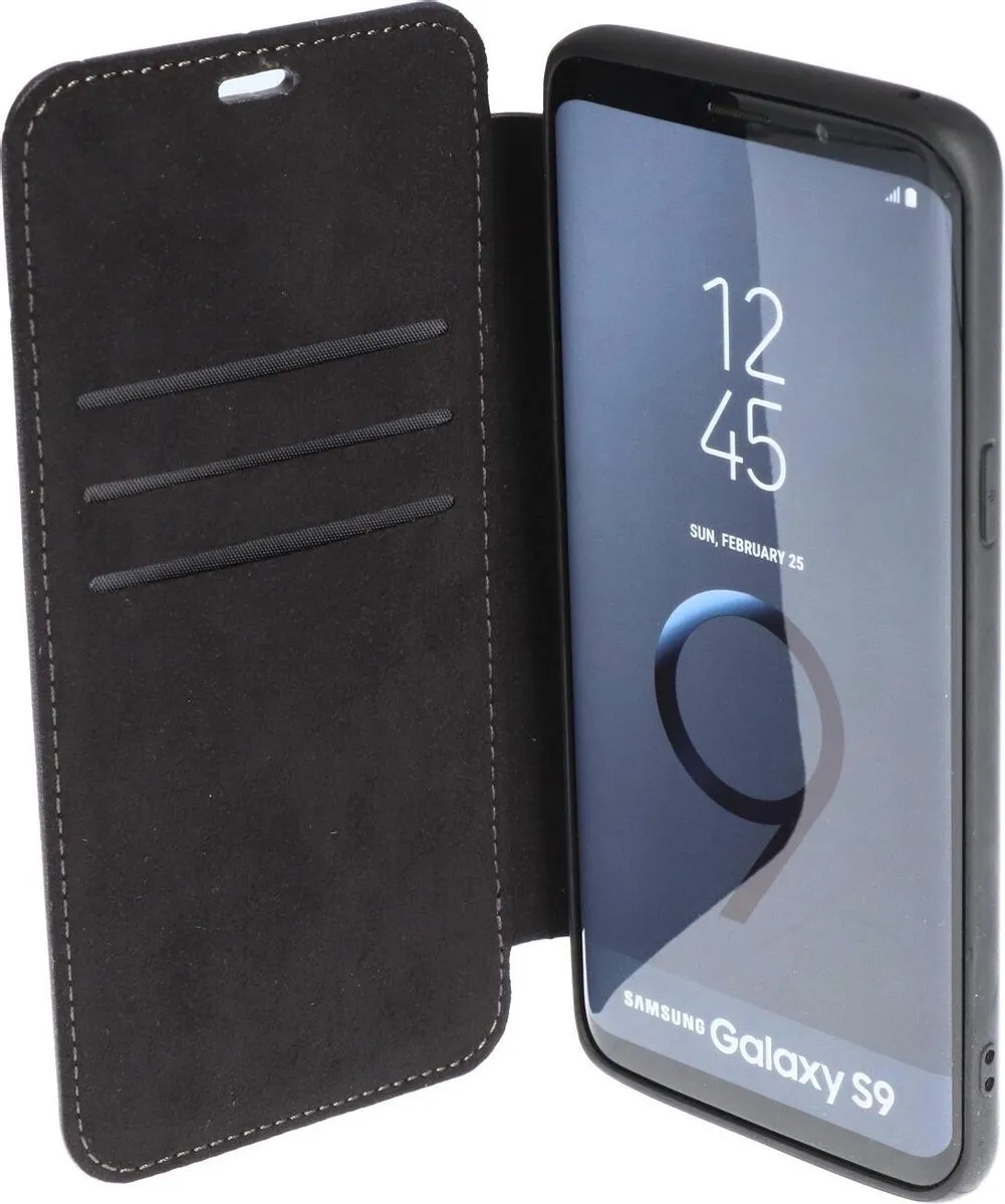 Mercedes-Benz Galaxy S9 Hoesje - Donkerblauw Leer - 2 Pasjes