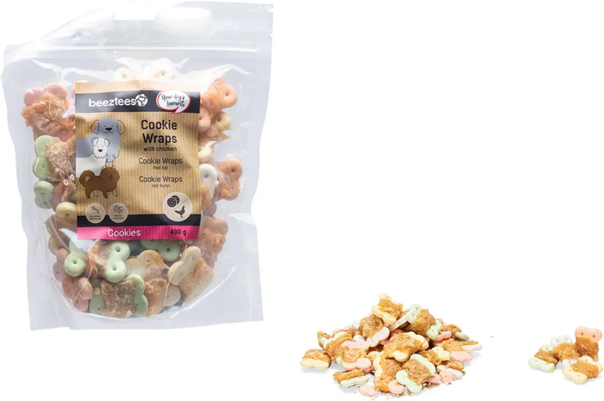 Beeztees Tasty Treats Cookie Wraps Kip