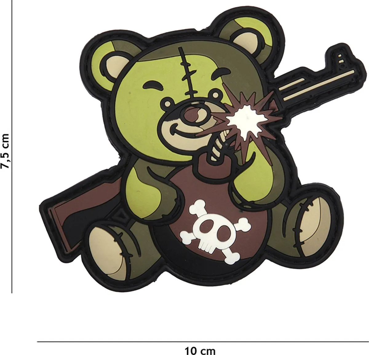 101 Inc Embleem 3D PVC Teddy Groen 9014