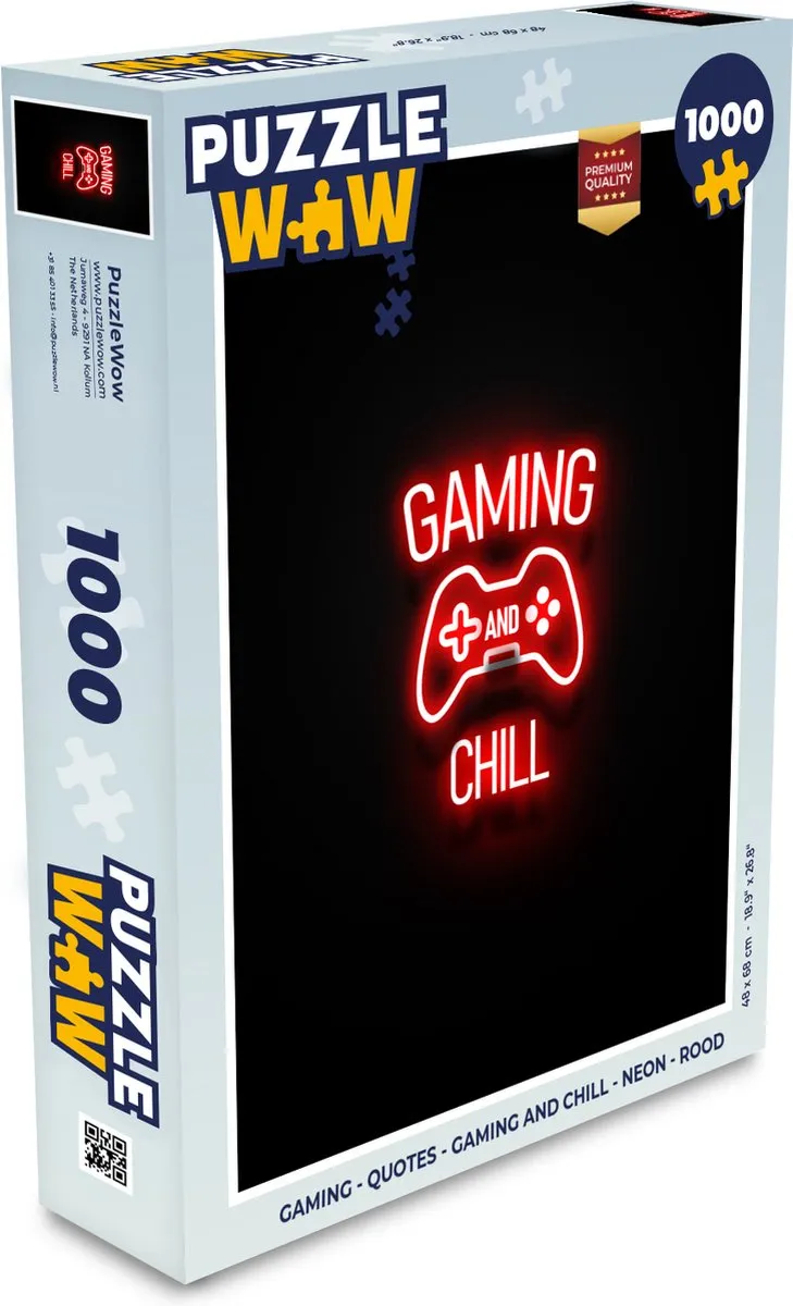 PuzzleWow Quotes Gaming Legpuzzel 1000 Stuks