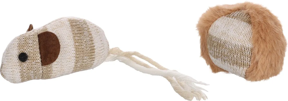 Flamingo Faci Speelgoed Katten Ps Faci Muis + Bal