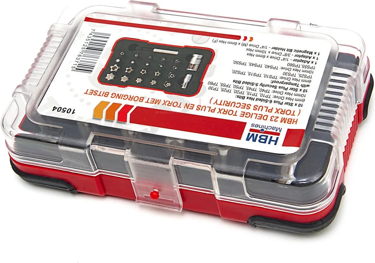 HBM 7780 Torx Plus & Torx Borging Bitset - 23-delig