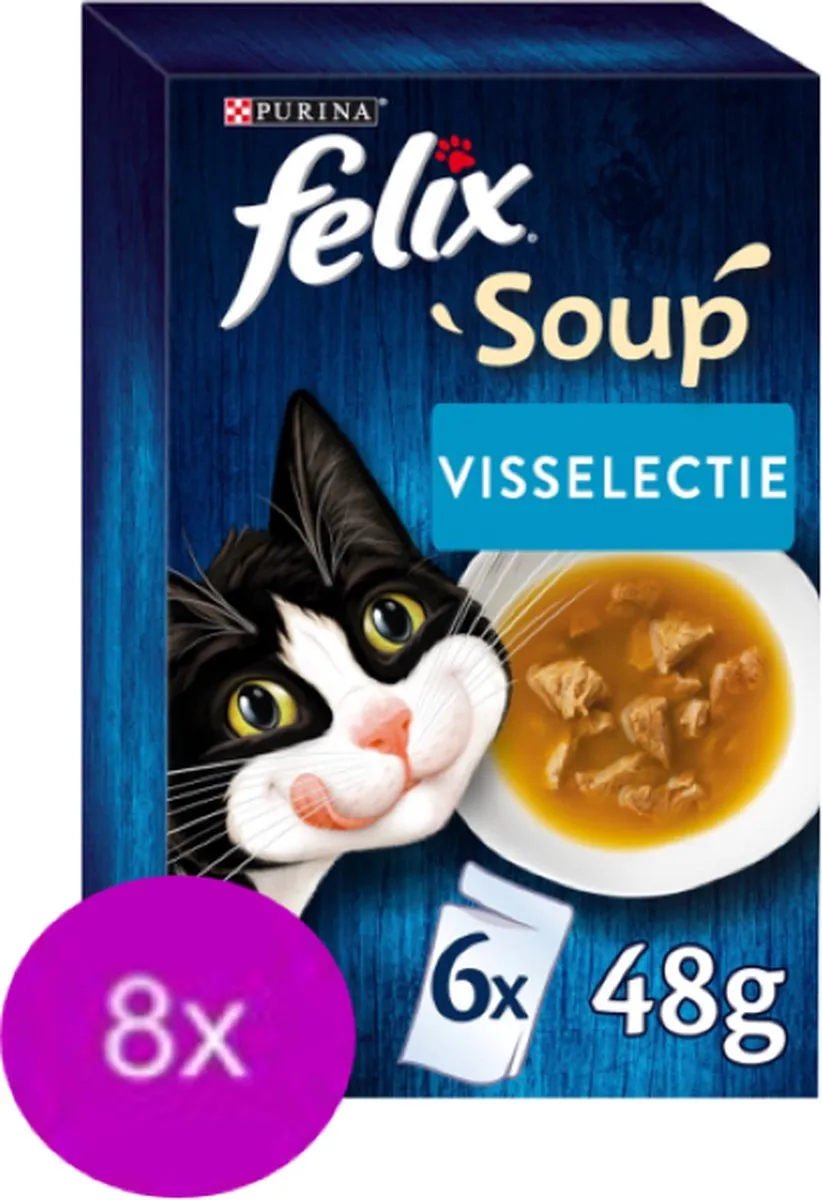 Felix Vis Selectie Kattensoep 6x48g