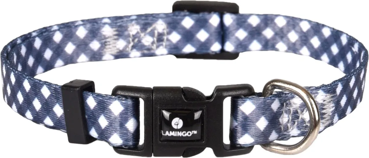 Flamingo Salome Halsband Honden Grijs/wit XS 20-35cm