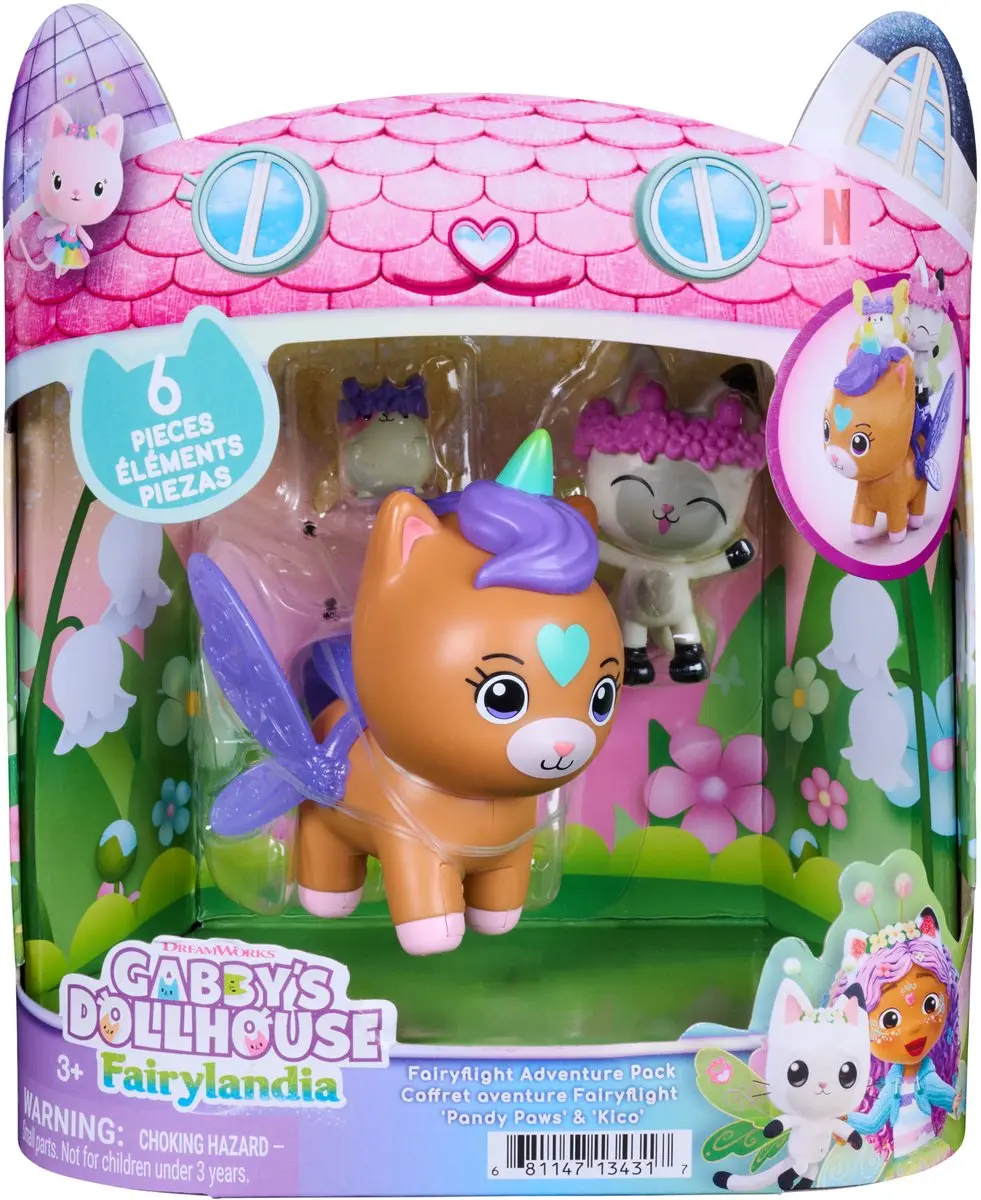 Spin Master Gabby's Dollhouse Fairylandia Pandy Paws & Kico