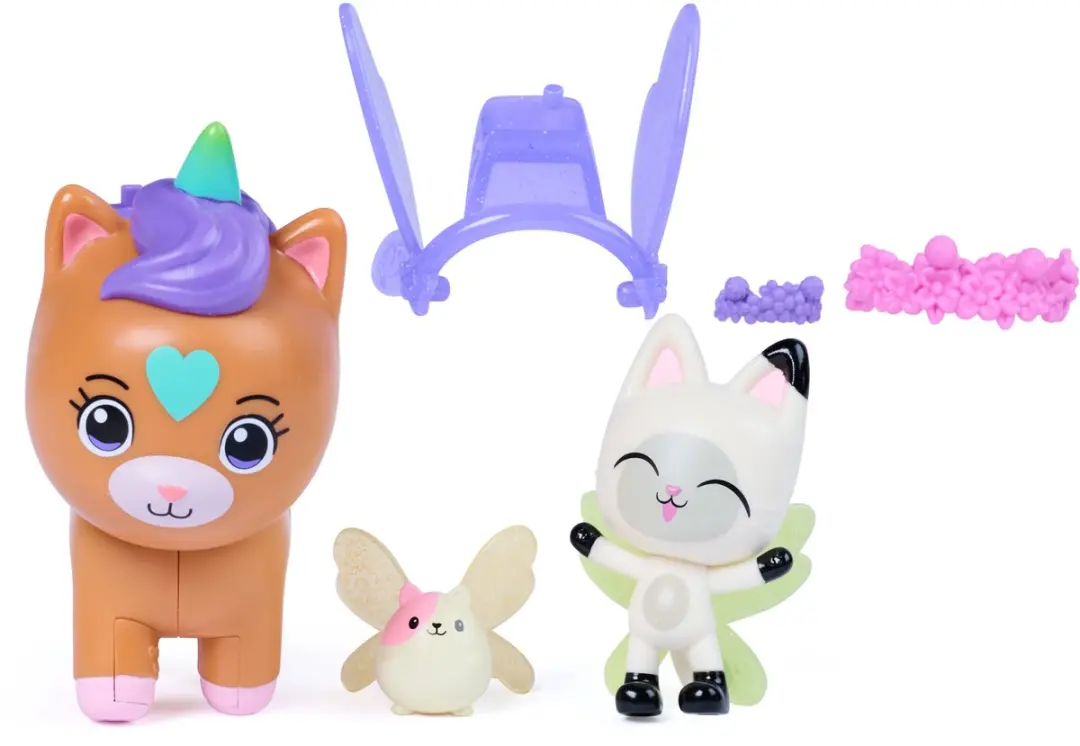 Spin Master Gabby's Dollhouse Fairylandia Pandy Paws & Kico - 3 Figuren - afbeelding 6 van 6