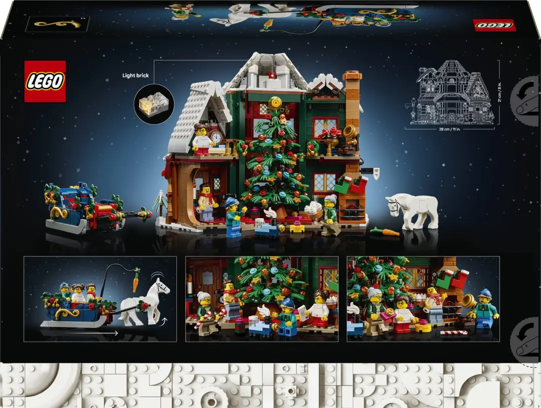 LEGO Icons 11387 Oma's Kersthuis - 1354 Stukken - afbeelding 6 van 6