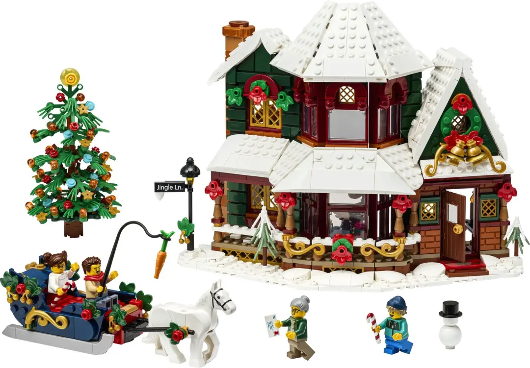 LEGO Icons 11387 Oma's Kersthuis - 1354 Stukken - afbeelding 4 van 6