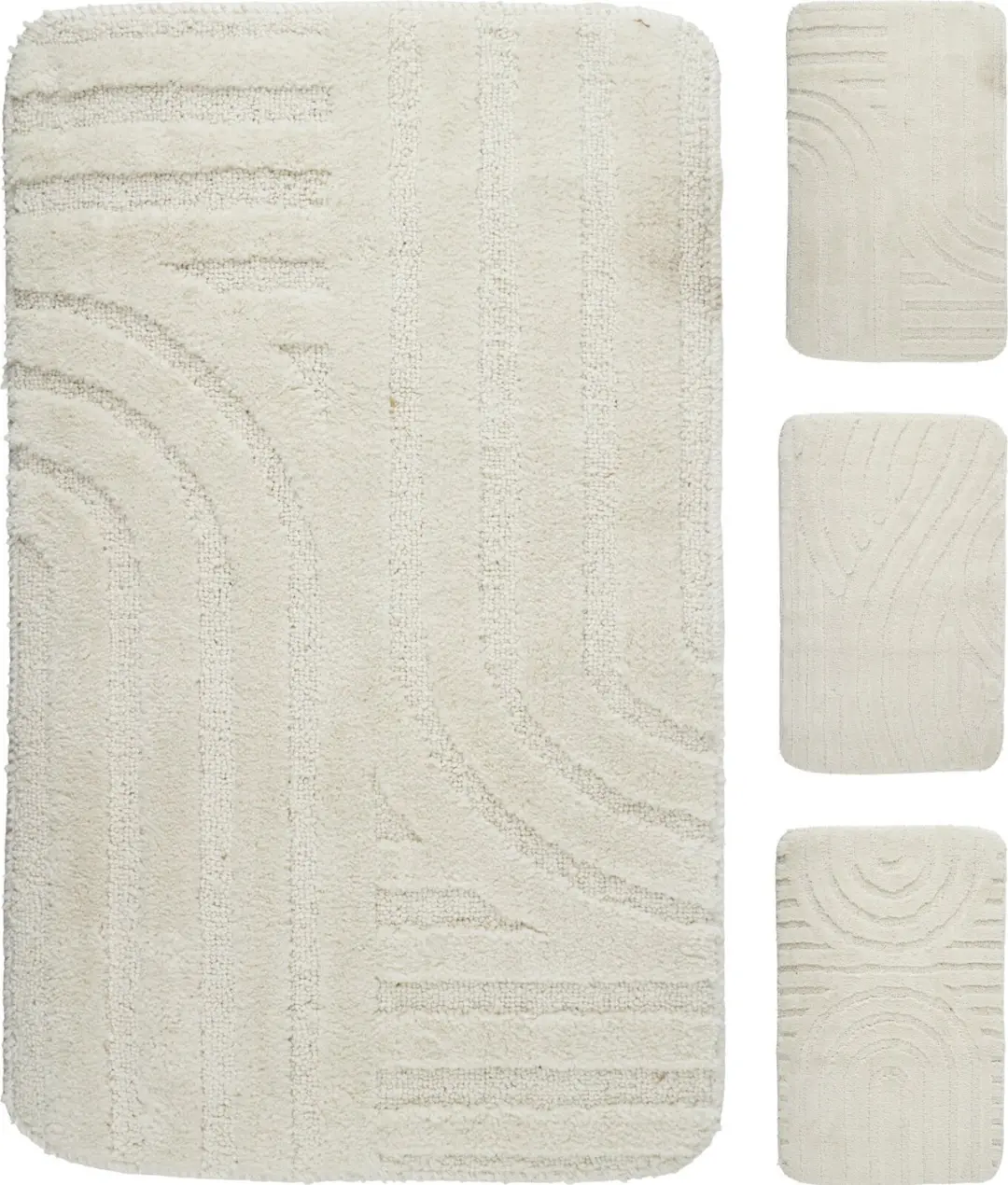 Koopman badmat speelgoed Organic Stripe 45x70cm kleurrijk textiel.