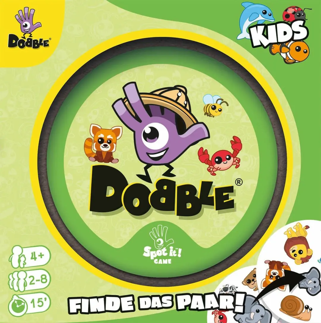 Asmodee Dobble Kids Kaartspel - 2-8 Spelers - afbeelding 6 van 6