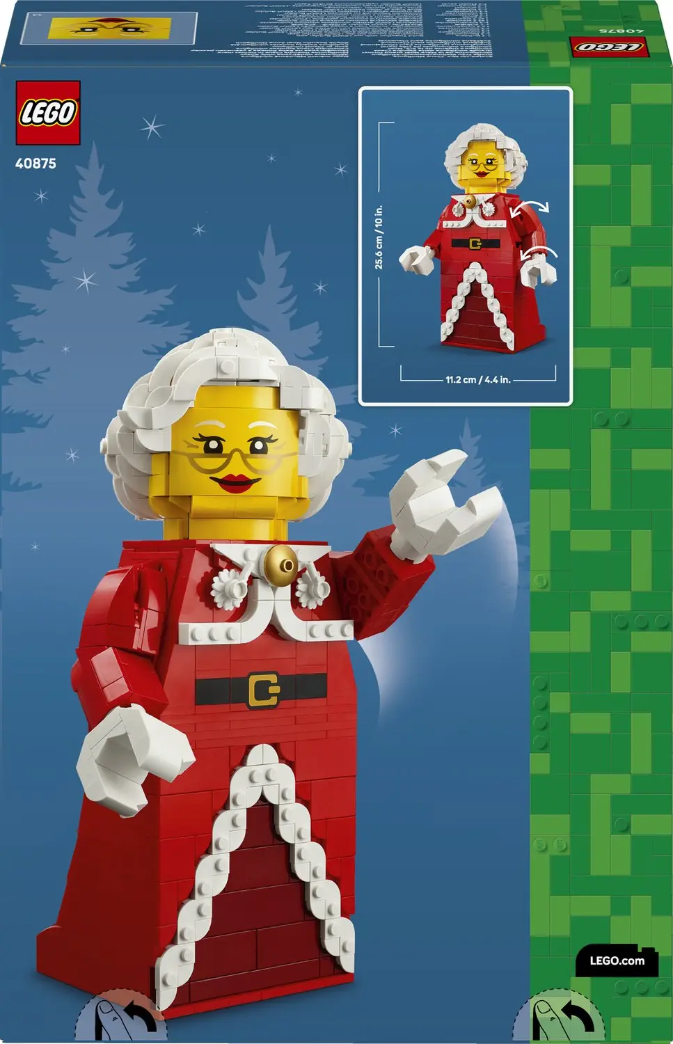 LEGO Grote Minifiguur Kerstvrouw 40875 - 904 Stukken - afbeelding 6 van 6