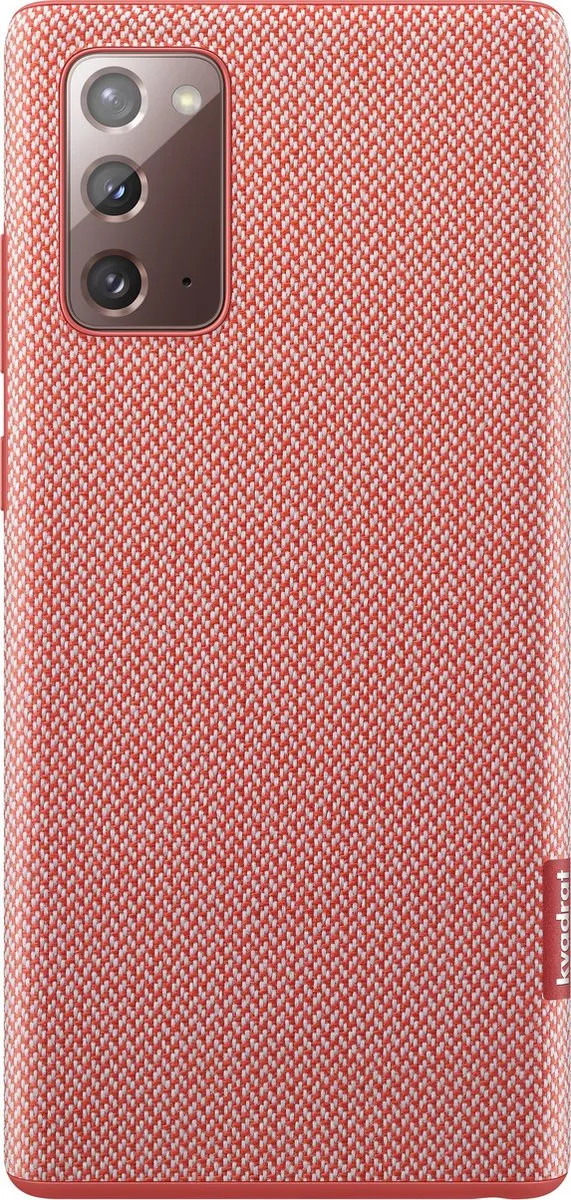 Samsung Kvadrat Hoesje Galaxy Note20 - Rood