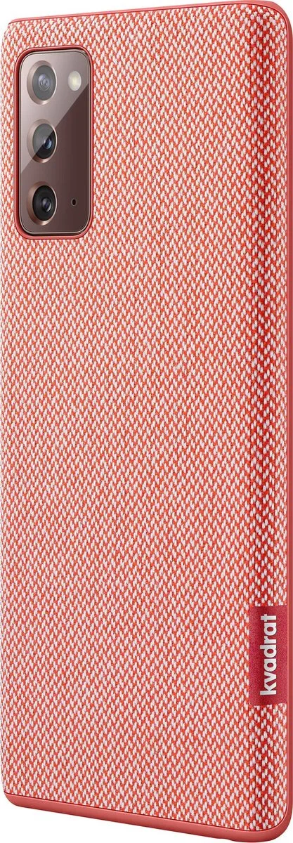 Samsung Kvadrat Hoesje Galaxy Note20 - Rood