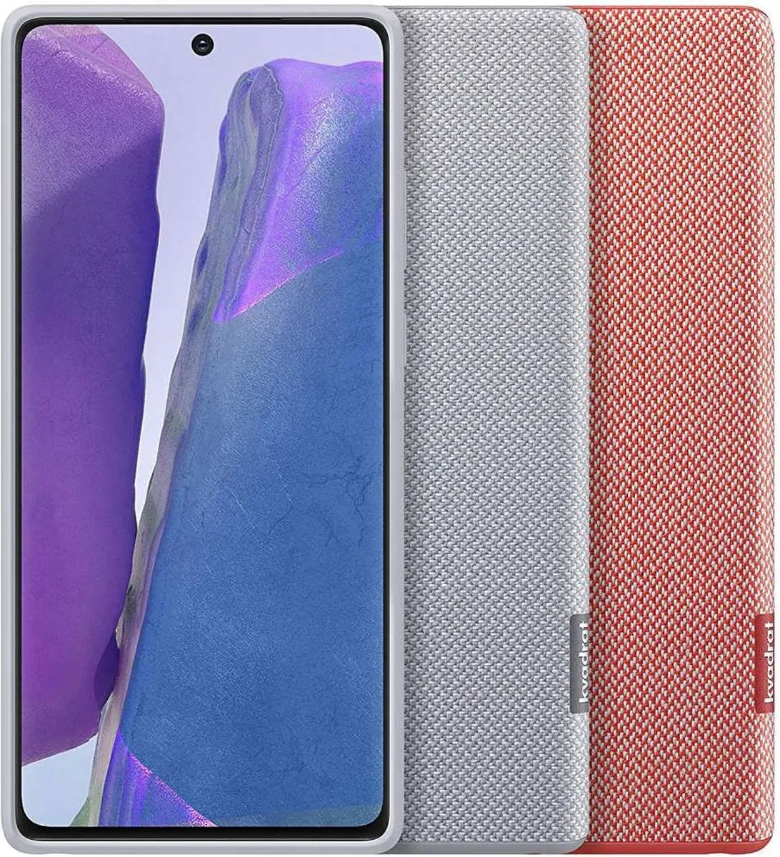 Samsung Kvadrat Hoesje Galaxy Note20 - Rood
