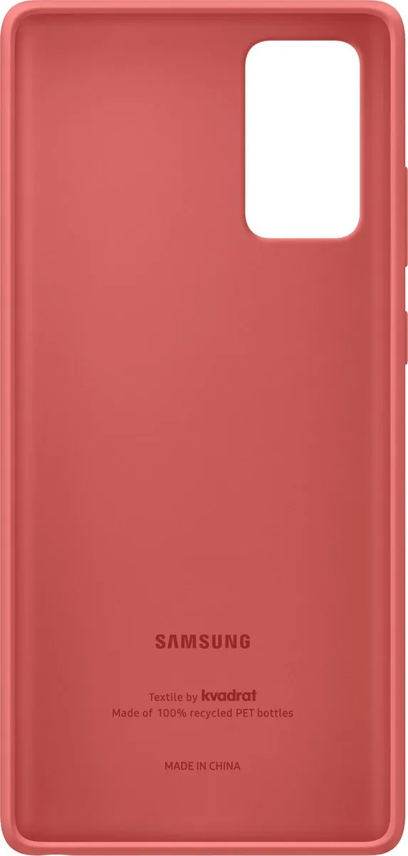 Samsung Kvadrat Hoesje Galaxy Note20 - Rood