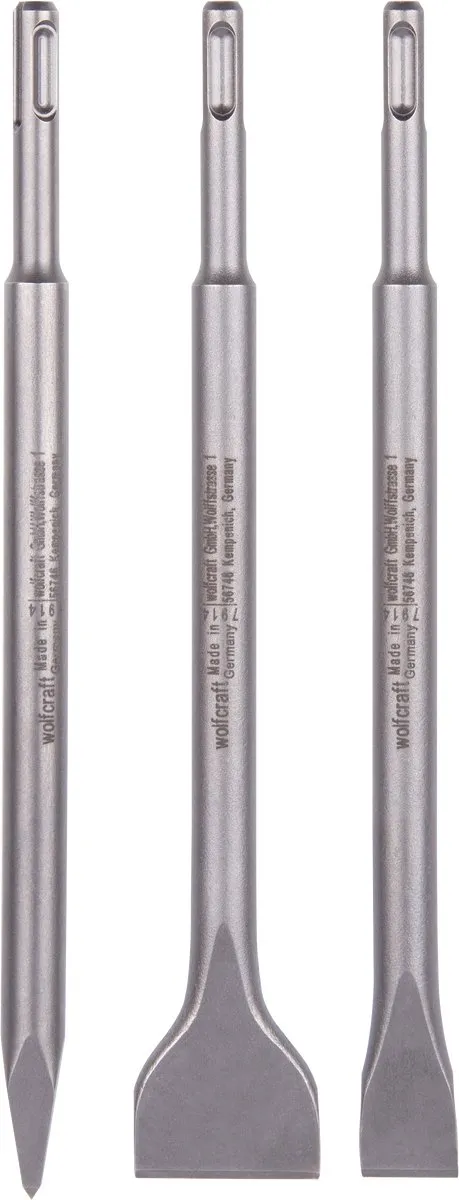 Wolfcraft SDS Plus Beitelset 3-delig 14mm - 7914000 - afbeelding 6 van 6