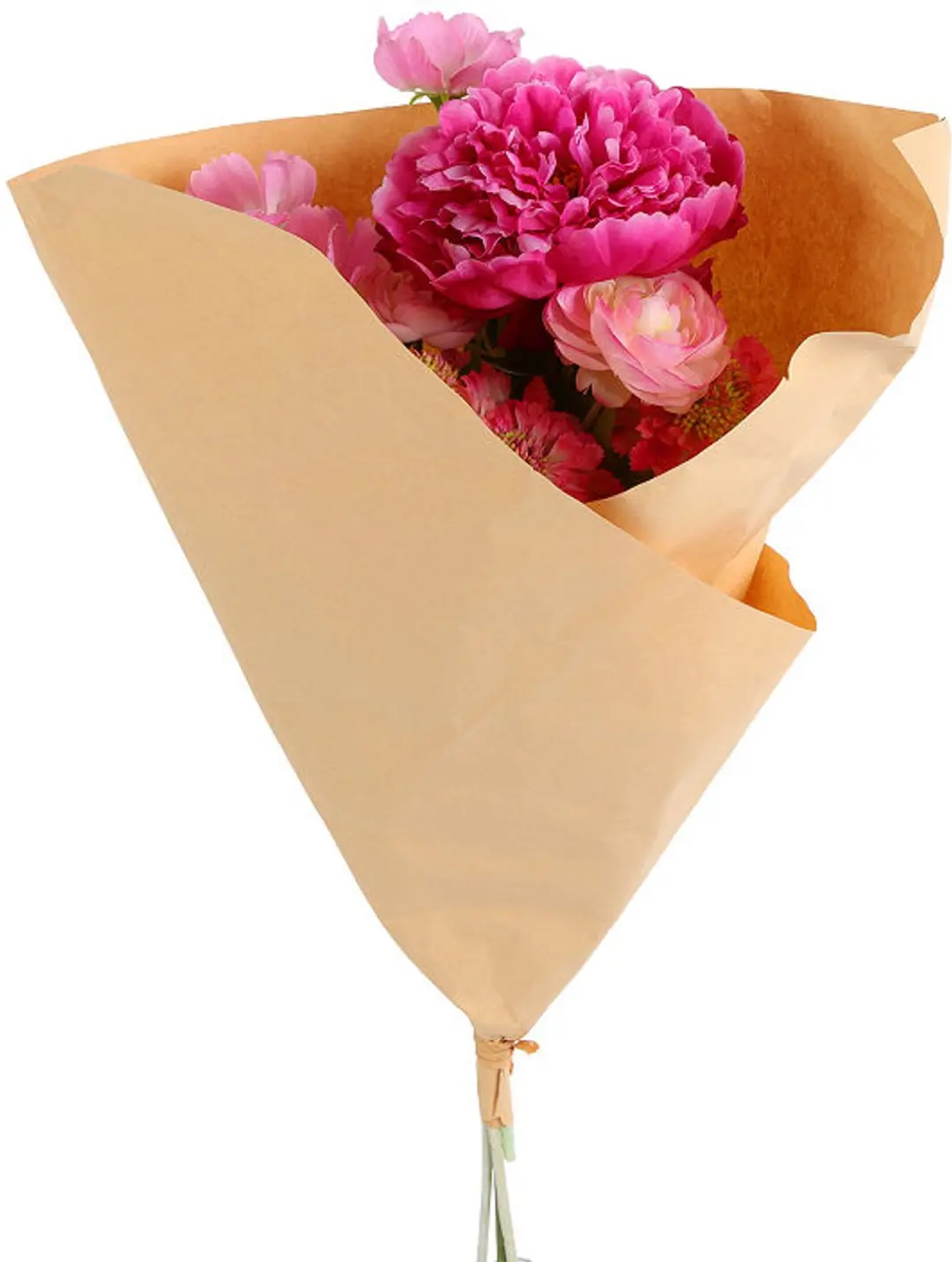 Countryfield kunstboeket roze decoratie bloemen 75cm lang.