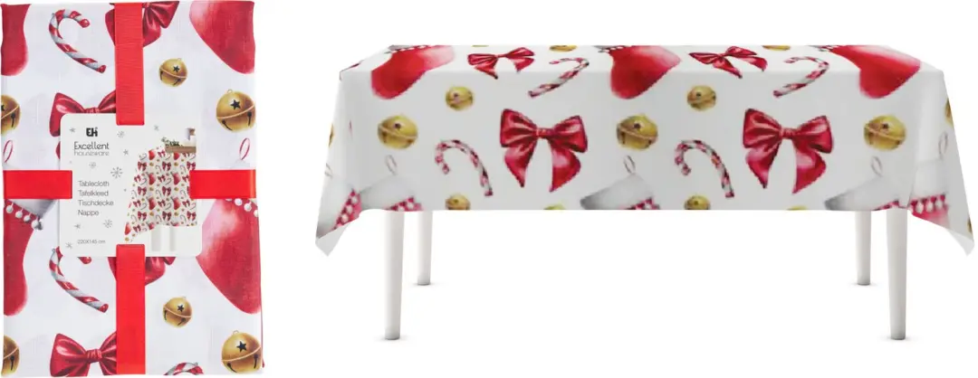 Tafelkleed 145x220cm Rood