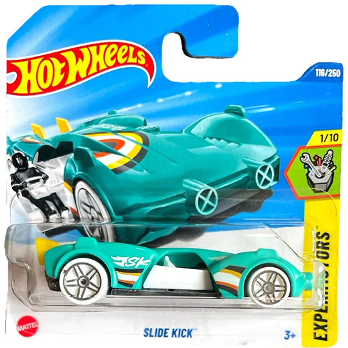 Hot Wheels Slide Kick Turquoise 1:64