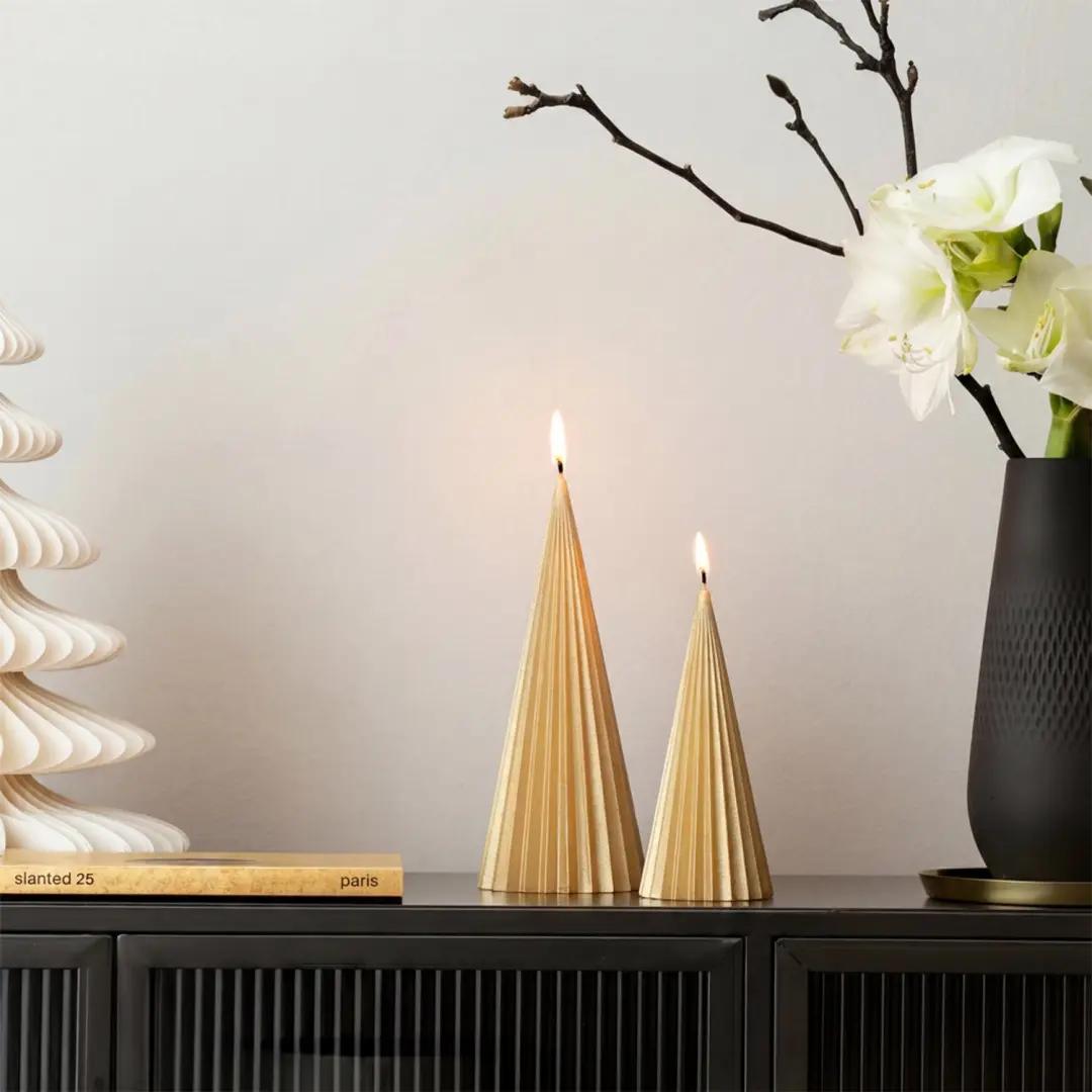 Villeroy & Boch Christmas Chic Kaars 24cm - Goud - afbeelding 3 van 3
