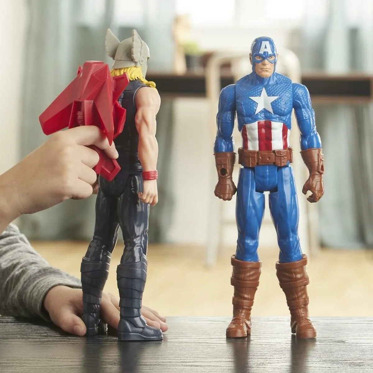 Marvel Avengers Titan Hero Captain America Blast Gear Speelfiguur 30cm E73745L0