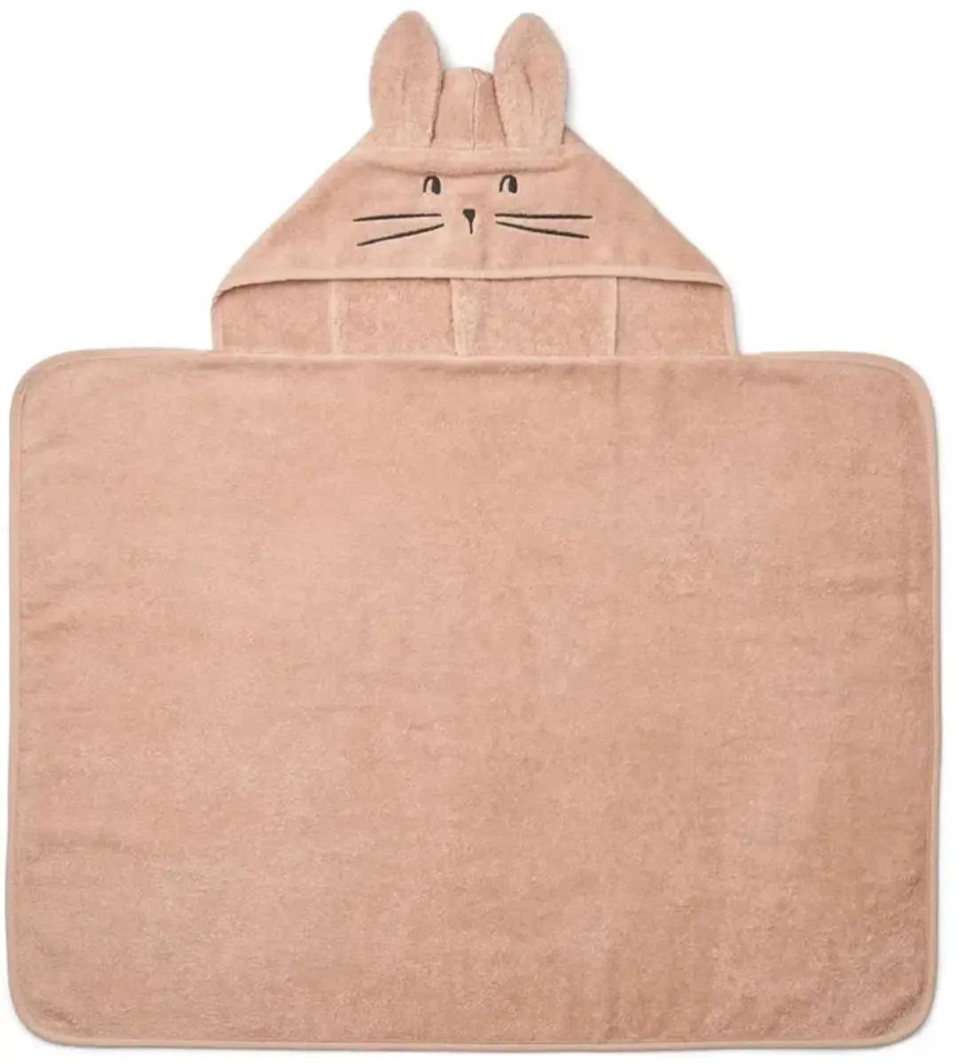 Liewood baby handdoek met capuchon, babyhanddoek Vilas Hase