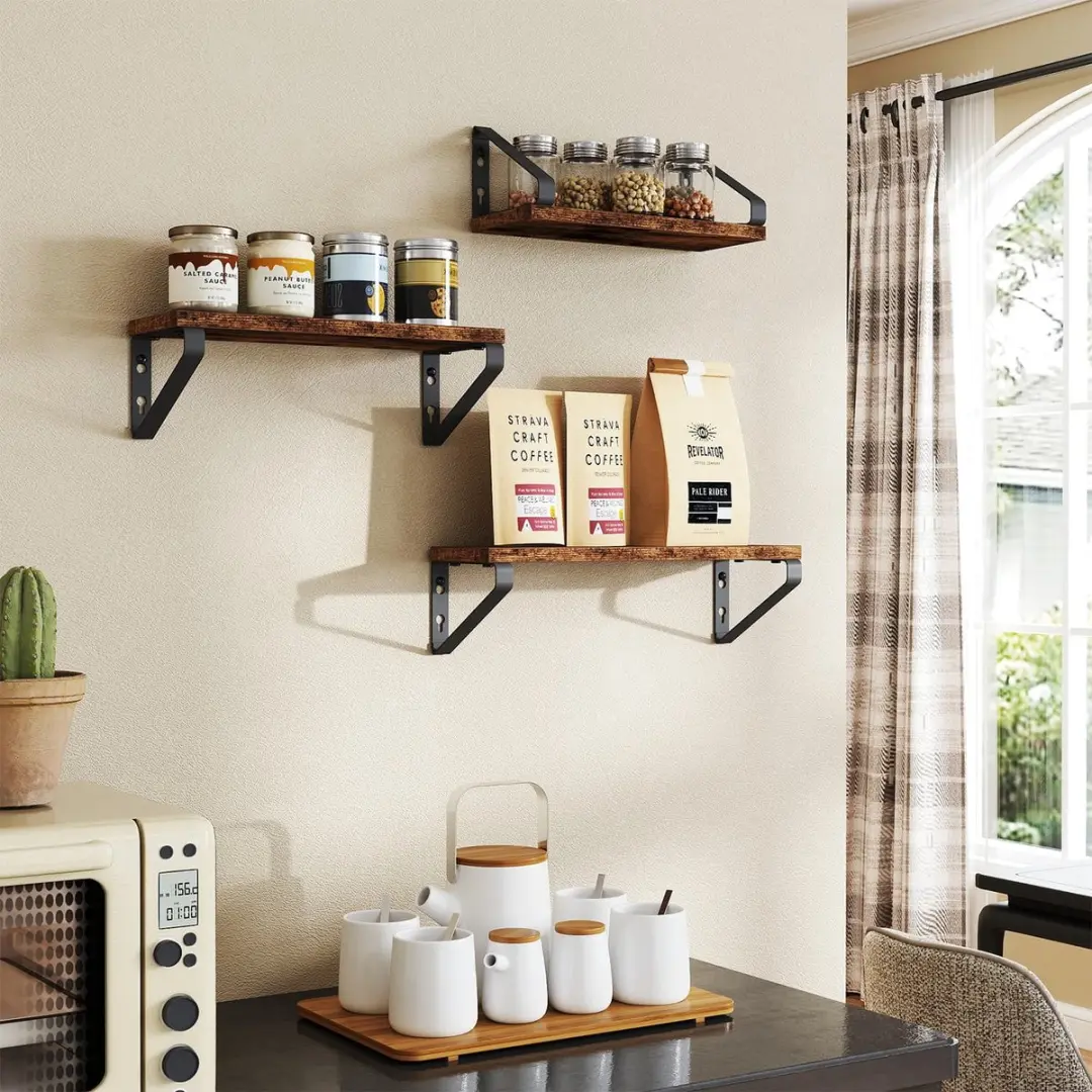 Set van 3 zwevende wandplanken