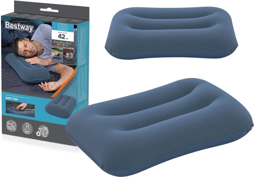 Bestway opblaasbaar velours kussen 67121