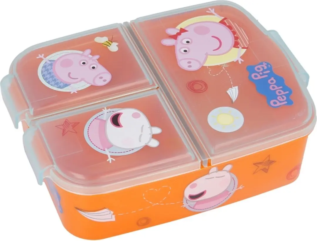 Peppa Pig Broodtrommel 3 Vakjes