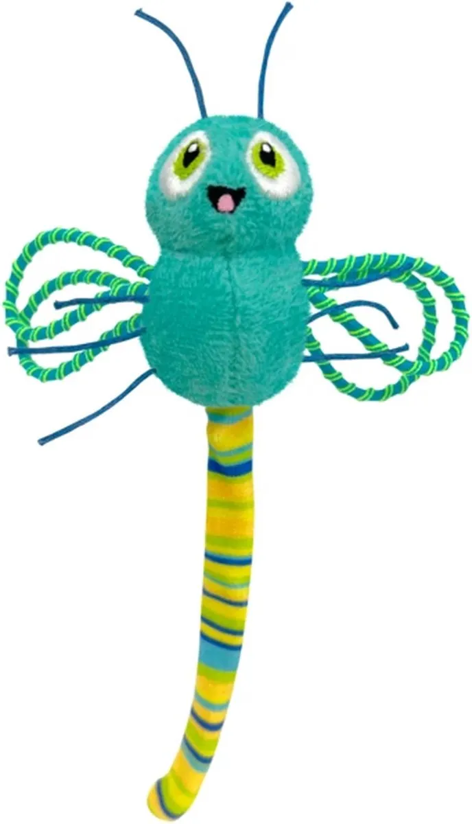 KONG Flingaroo Dragonfly Assorted Pluche Speelgoed - Meerkleurig