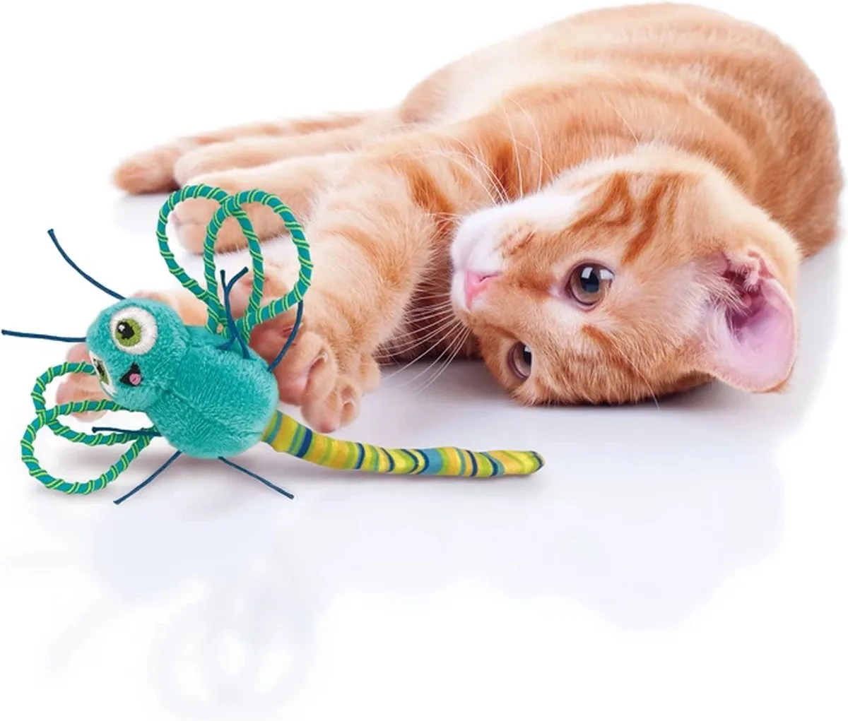 KONG Flingaroo Dragonfly Assorted Pluche Speelgoed - Meerkleurig