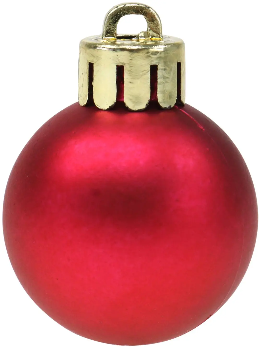 Decoris Mini Kerstballen 14 Stuks - 3cm - Donkerrood - afbeelding 6 van 6