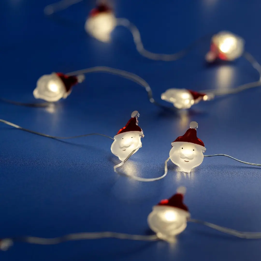 Micro LED string met Kerstmannetjes