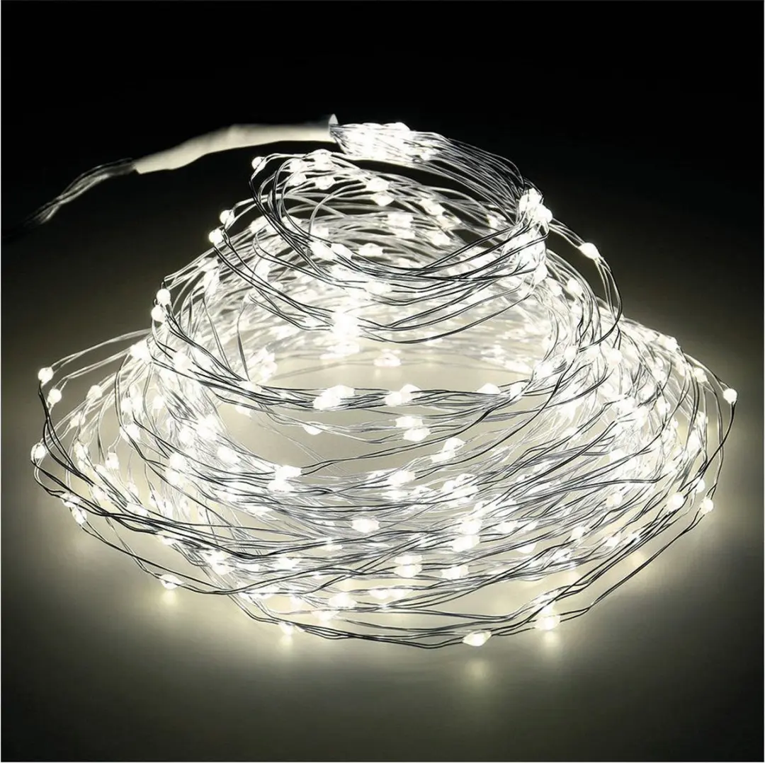 Lumineo LED-lichtkrans 5m Warm wit Zwart - afbeelding 3 van 6