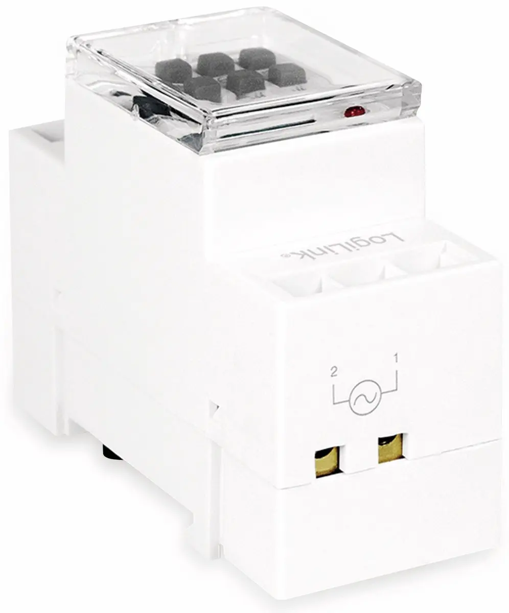 LogiLink ET0010 Tijdschakelklok - DIN-rail - Wit - afbeelding 5 van 6