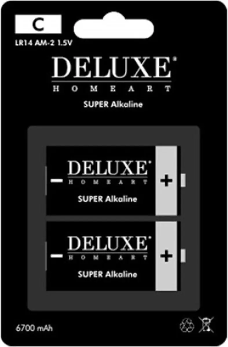 DeLuxe Homeart C Batterijen 2 Stuks