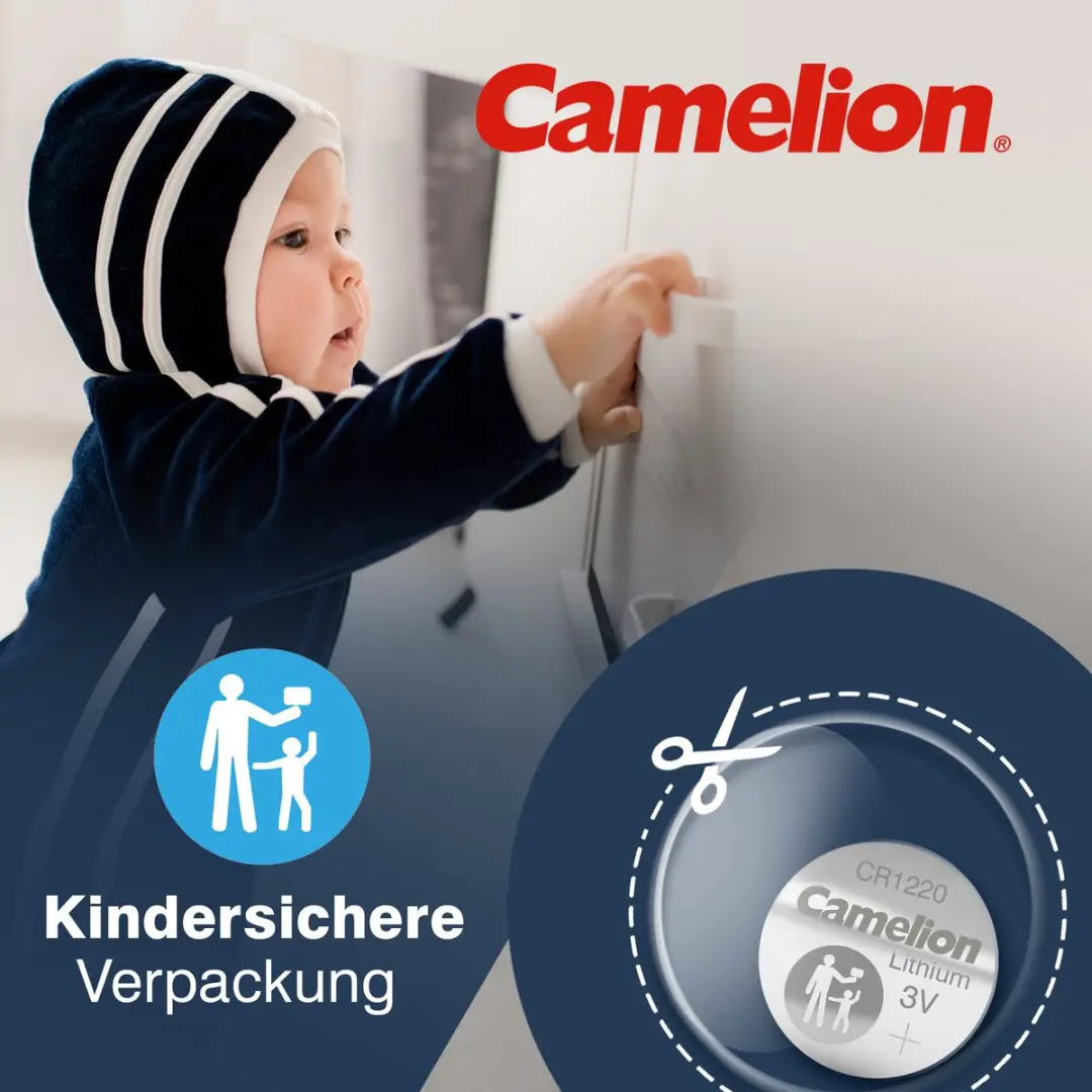Camelion CR1220 Knoopcelbatterij - 38mAh - afbeelding 5 van 6