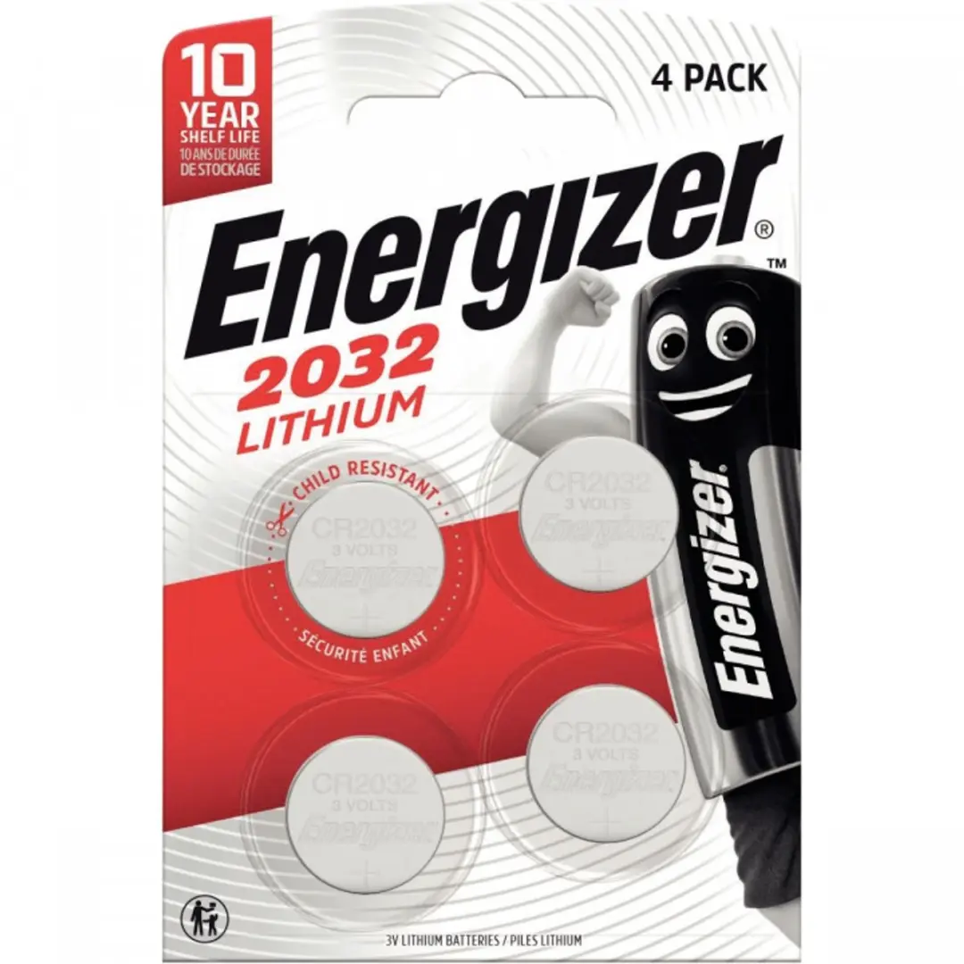 Energizer CR2032 Lithium Knoopcel - 4 Stuks - afbeelding 3 van 3