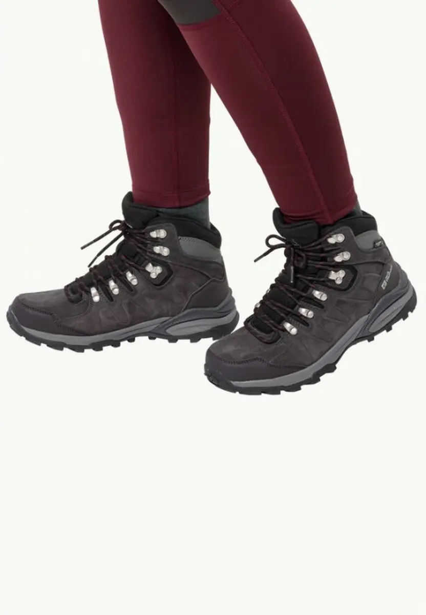 Jack Wolfskin Refugio Texapore MID W Dames Wandelschoenen 40 - dark steel/purple - afbeelding 3 van 6