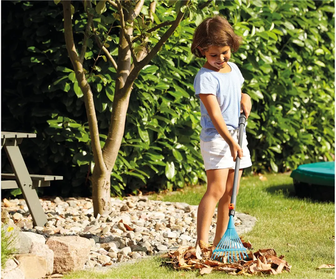 Gardena Bladhark Junior Combisystem 88,5cm - Turquoise/grijs - afbeelding 3 van 6
