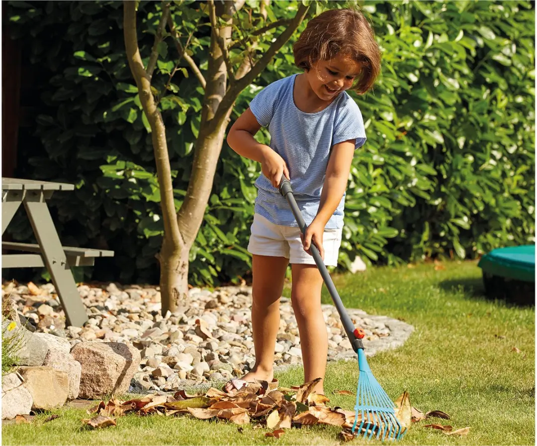 Gardena Bladhark Junior Combisystem 88,5cm - Turquoise/grijs - afbeelding 4 van 6
